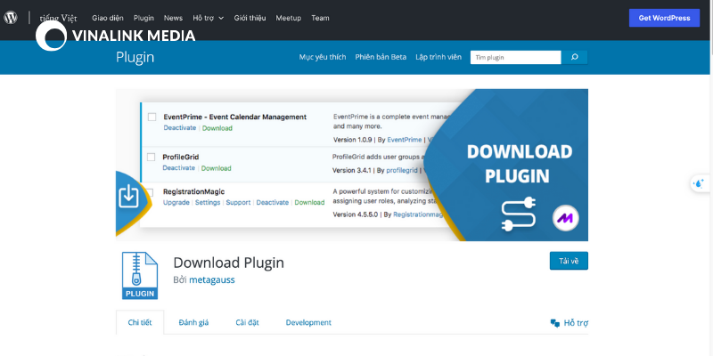 cài đặt plugin